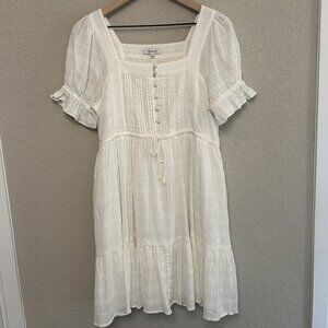 Madewell Dress Color Creamy White Size Medium